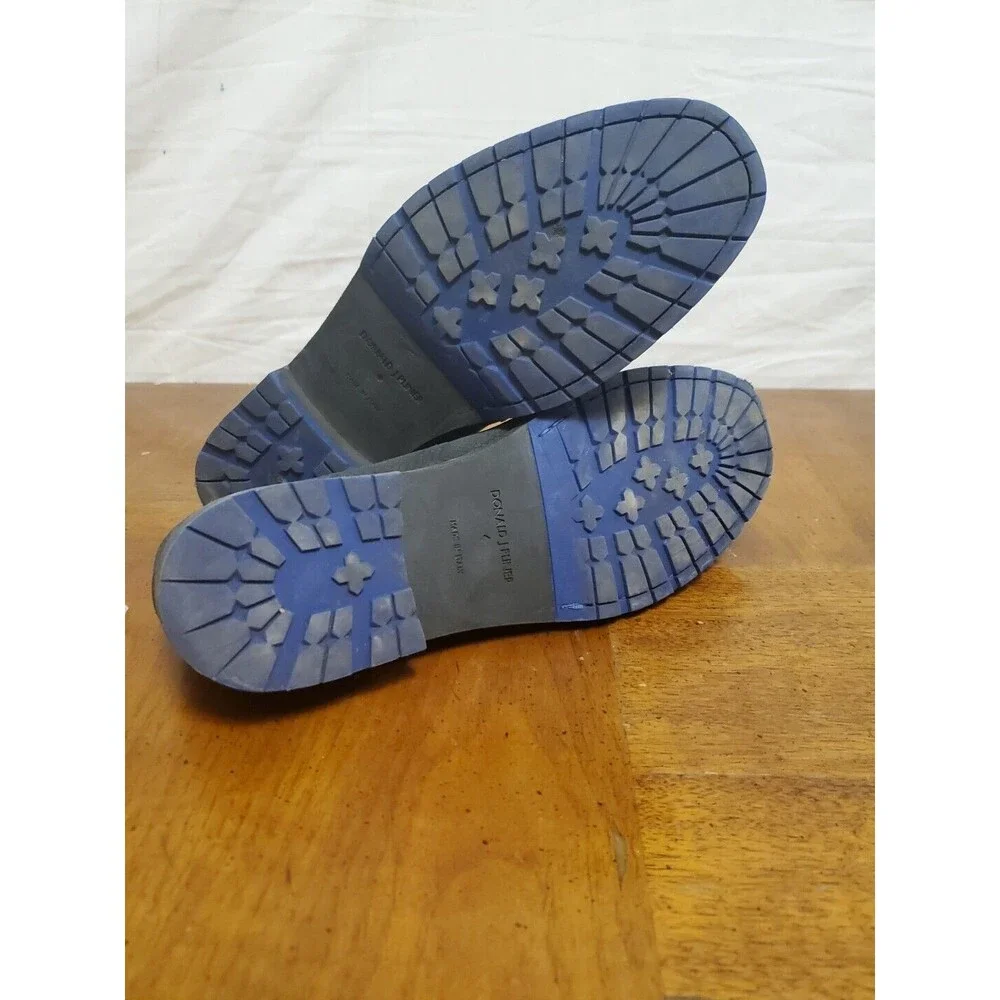 Donald Pliner Lazaro Gray Snake Blue Detail Men's Slip On Loafers Shoes Size 8.5